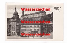 AK Ansichtskarte Rudolstadt / Thüringen / Rathaus mit Schloß Heidecksburg