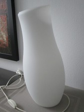 Ikea XXL Mylonit Vasenlampe Tischlampe Lampe Leuchte weiß 42cm mit Leuchtmittel