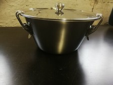 Edelstahl Rund /  Essen Behälter mit Deckel nicht für Flüssigkeiten Buffet Tisch