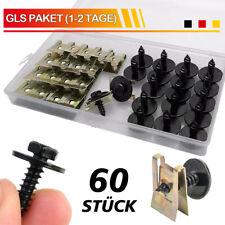 60x Sechskant Schrauben Radlauf Unterfahrschutz Unterboden Clip U Mutter Für BMW