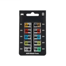 KFZ Mini Stecksicherungen Sortiment 5-30A PKW / LKW Flachsicherungen Satz 10-tlg
