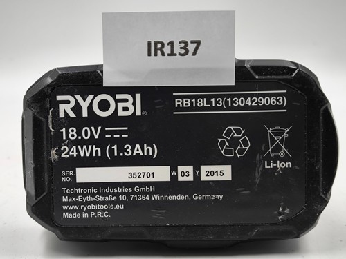 Ryobi batterie rb18l13 - v,