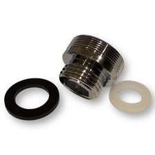 Wasserhan Adapter 1/2" auf M28 Außengewinde Übergangsstück mit Dichtungen