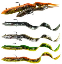 Savage Gear 4D Real Eel PHP 20cm / 30cm Ready To Fish Gummi Aal Hecht Swimbait