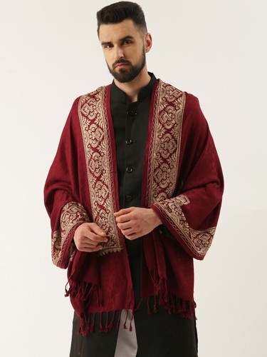 Besticktes pashmina paisley - besticktes,