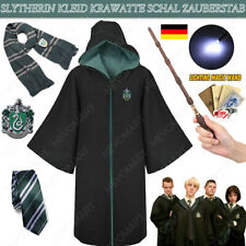 Harry Potter Draco Malfoy Slytherin Kostüm Robe Mantel Umhang Krawatte Schal DE