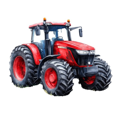 Sticker traktor - 8x,