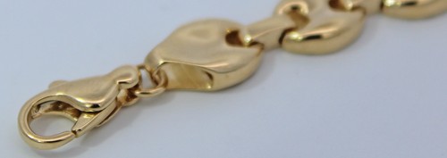 Bohnen marina armband gelbgold - marina,
