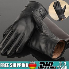 BUNDESWEHR LEDERHANDSCHUHE BW HANDSCHUHE GEFÜTTERT WINTER LEDER FINGERHANDSCHUHE