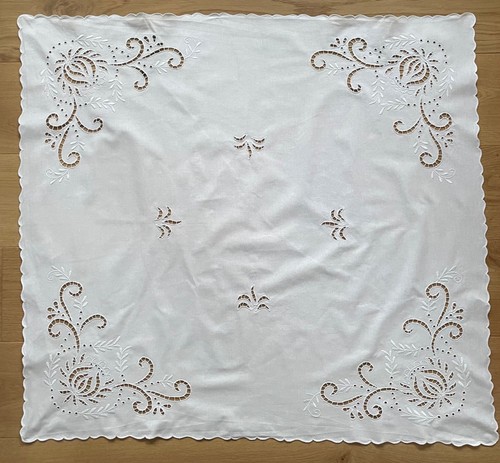 Weiße mitteldecke - weiße,