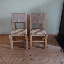 2 Kinderstühle, Holz, Lehne