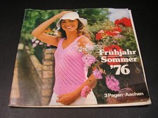MODE KATALOG + GUTSCHEIN*FRÜHJAHR / SOMMER 1976*3 PAGEN-AACHEN*SAMMLER*RAR*