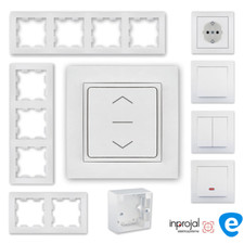 Wipp-Taster Schalter AP UP Rohrmotor Rolladen Motor Antrieb od. Rahmen nach Wahl