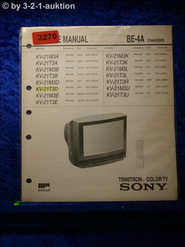 Sony service manual 21t3d - sony,
