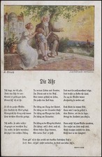 Ansichtskarte Gedicht Die Uhr