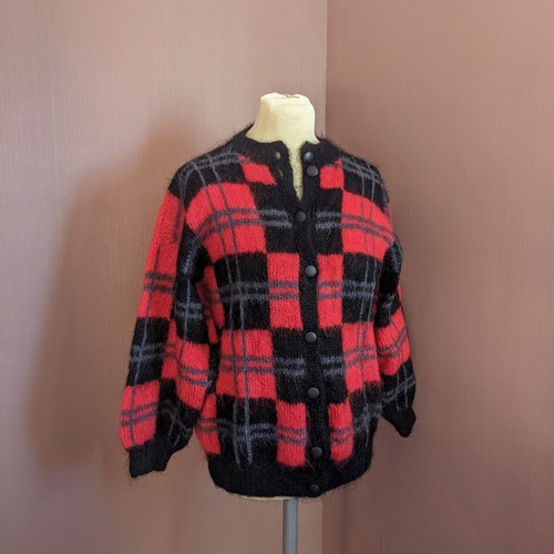 Vintage mohair karo - mohair,