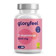 D-Mannose 2000mg - Hochdosiert aus 100% pflanzlichem Ursprung - 180 Kapseln
