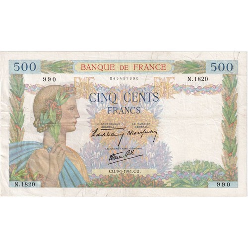 Frankreich 500 francs - francs,, la