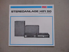 Werbe-Blatt " Stereoanlage HiFi 50 " PGH Fernseh-Radio Berlin,RFT,1979