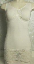 Schlankstütz🌸L 42/44 Mieder Top "Taillenkiller" Spitze Haft weiß SK 5+1 Shape🌸