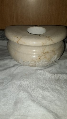 Vase aus beigem marmor für - aus,