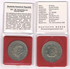 DDR  20 Mark 1971 Heinrich