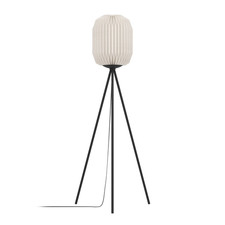 Belgrave Stehlampe Bodenleuchte Lampe schwarz weiß Metall Höhe 1415 cm E27 Spot