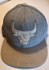 Mitchell & Ness Chicago Bulls Snapback Cap Grau Beige NBA Vintage WIE NEU