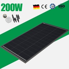 200W Monokristallin Solarpanel Solarmodul für Wohnmobil Camper Balkonkraftwerk