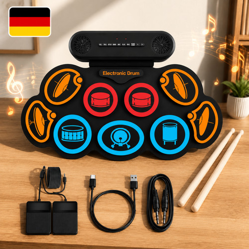 Roll drum pad - drum,