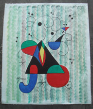 Abstraktes  Bild auf Leinwand, gemalt, Signiert (Elgmer?), Moderne Kunst!