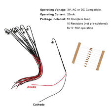 10 Stück Spur N LED Lampen