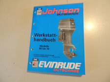 1989 1990 Werkstatthandbuch JOHNSON Evinrude Außenborder  60 65 70  PS 