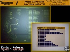 Triumph Daytona 1000  &  750 Ersatzteilkatalog auf Microfich_Microfilm_Film