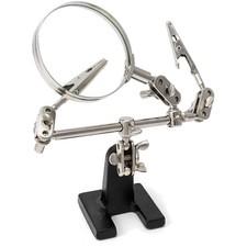 Dritte Hand Lupe mit Klemmen 