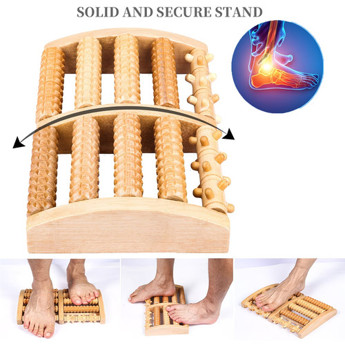 Fußmassage rolle aus holz - fußmassage-rolle,