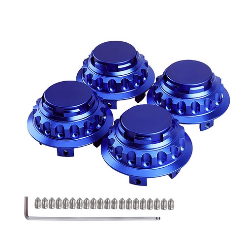 Blau 76mm nabendeckel - blau, 4*