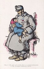 Künstler Postkarte -  Emil Orlik / Verein für Kindervolksküchen (63)