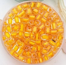 Glasperlen Würfel 3x3 mm