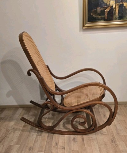 Thonet stil schaukelstuhl - thonet-stil,