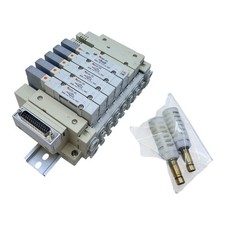 SMC Ventilblock Pneumatikventil Einheit SV2100-5FU / SV2A00-5FU SS5V2-MKL530