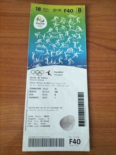 Used ticket olympic - used,