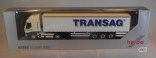 Herpa 1/87 Nr. 194228 IVECO Stralis Sattelzug Gardinenplane TRANSAG OVP #3903