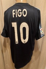 Real Madrid Adidas Auswärts Trikot 2003/04 "Siemens mobile" + Nr.10 Figo Gr.L