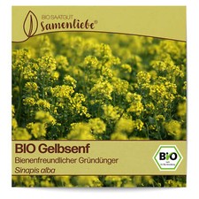 BIO Gelbsenf Samen Sorte samenfeste rGründünger Blumensamen BIO Blumen Saatgut 