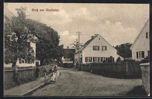 Ansichtskarte westheim - ansichtskarte, /