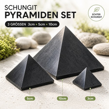 Schungit Pyramiden Bundle aus
