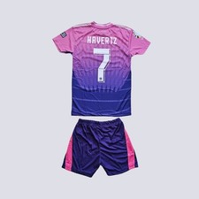 Retro Kinder Fussball Set DE Havertz Away Trikot Shorts EM 2024, neu