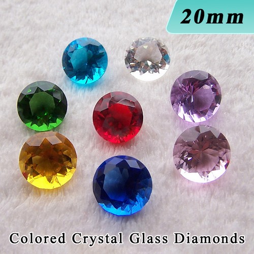 20mm farbige kristall - 20mm, glas