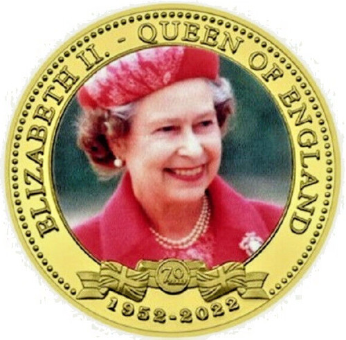 Souvenir coin her majesty - her,